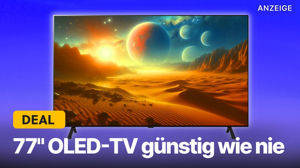 Diesen riesigen 77 Zoll LG OLED-Fernseher gab es laut Vergleichsplattformen noch nie zuvor so günstig wie jetzt bei Amazon.