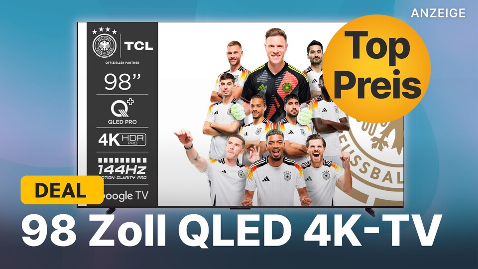 Eine Woche lang könnt ihr euch jetzt einen 98 Zoll großen QLED 4K-TV stolze 53 Prozent günstiger schnappen.