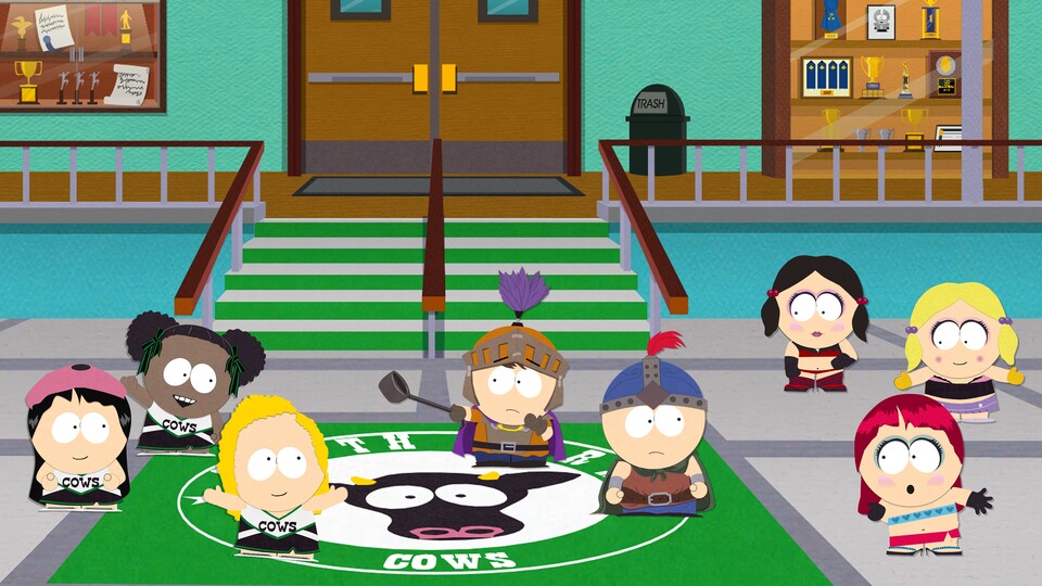 South Park: Der Stab der Wahrheit wurde vollständig im Look der TV-Serie gehalten. Allerdings fielen einige drastische Szenen der Schere zum Opfer.