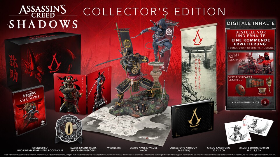 Das sind die Inhalte der AC Shadows Collectors Edition.