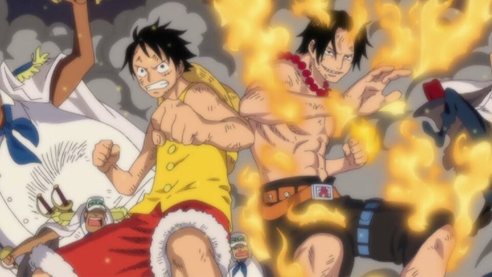 Genau wie damals als Ace an der Seite von Ruffy kämpfte, werden es noch viele weitere Charaktere in One Piece tun. (Bild: © Toei Animation)