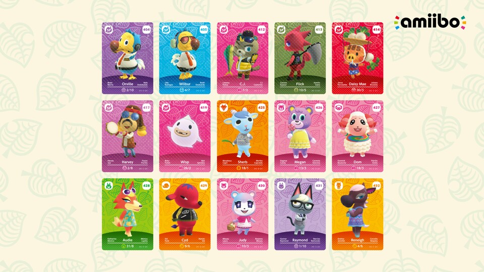 Many of the new characters from Animal Crossing: New Horizons eventually get amiibo cards.