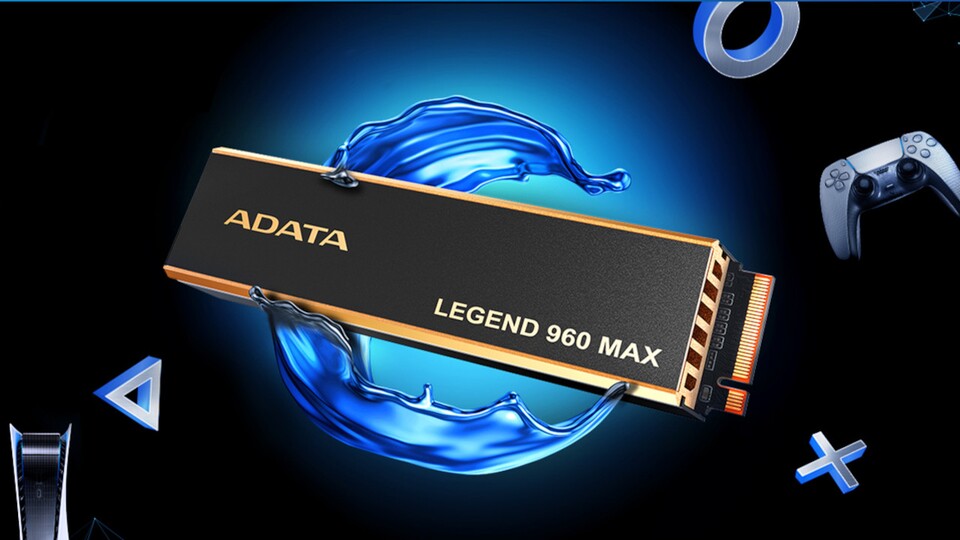 Die Adata Legend 960 Max NVMe SSD ist perfekt für die PS5 geeignet.