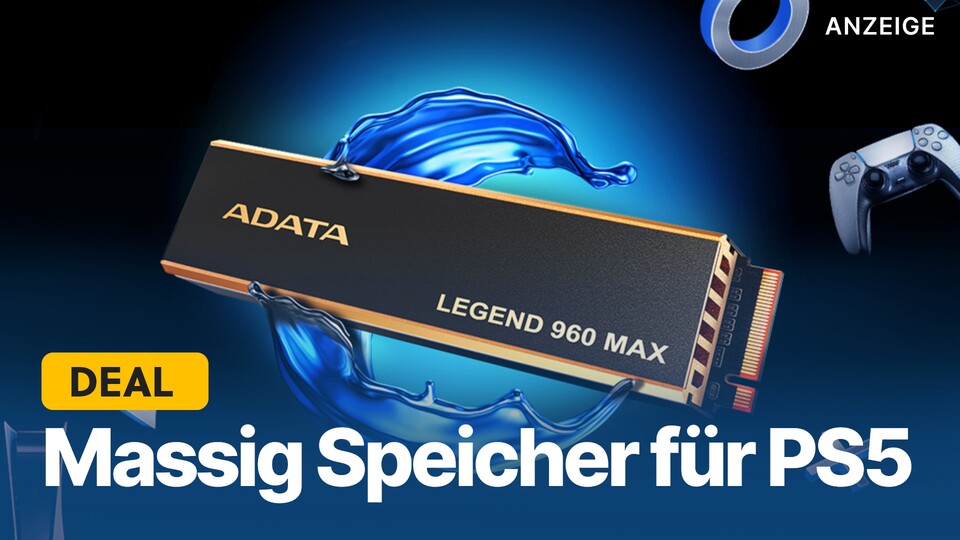 Die SSD Adata Legend 960 Max kann alle eure Speicherplatzprobleme auf der PS5 zu einem fairen Preis lösen.