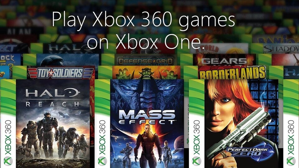 Mit dem großen November-Update beginnt die Abwärtskompatibilität der Xbox One zur Xbox 360. Zum Start werden über 100 Spiele unterstützt.