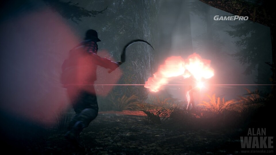 Alan Wake: Torches create bright areas which repel the &quot;Taken&quot;