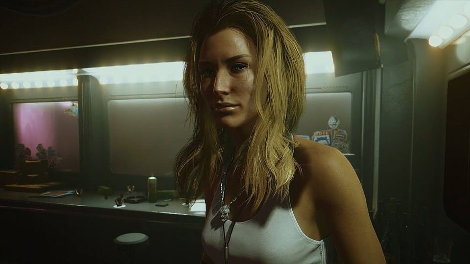 In puncto Texturen und Gesichtsanimationen kann auch heute noch kaum ein Spiel Cyberpunk 2077 das Wasser reichen.