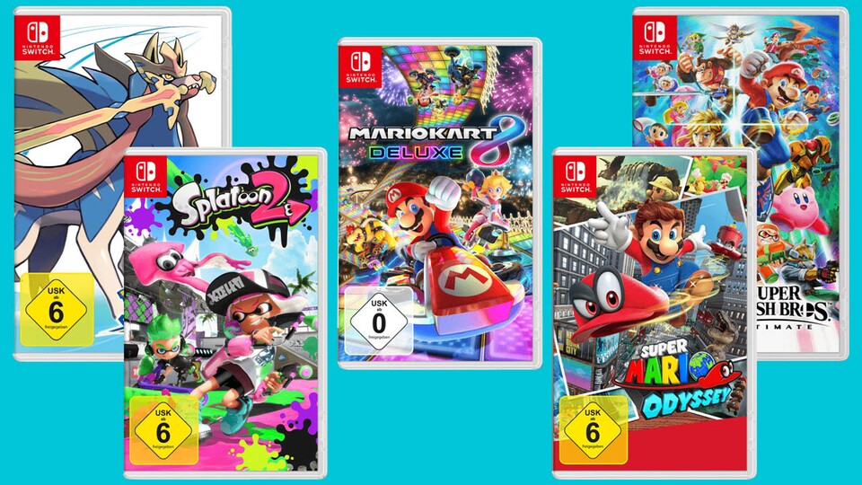 3 Nintendo Switch Spiele für 111€ kaufen
