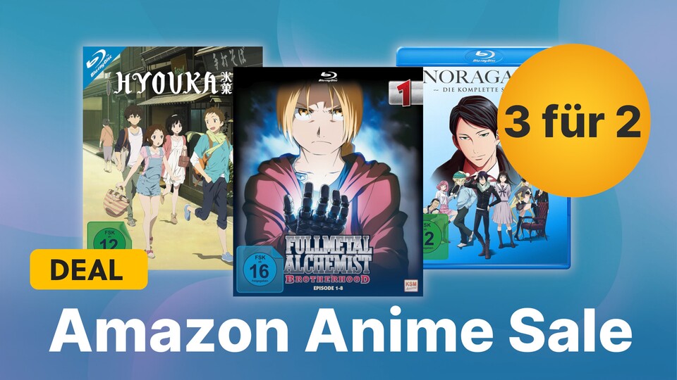 Bei Amazon laufen gerade noch weitere Aktionen mit Filmen und Serien, zum Beispiel ein 3-für-2-Sale mit Animes.