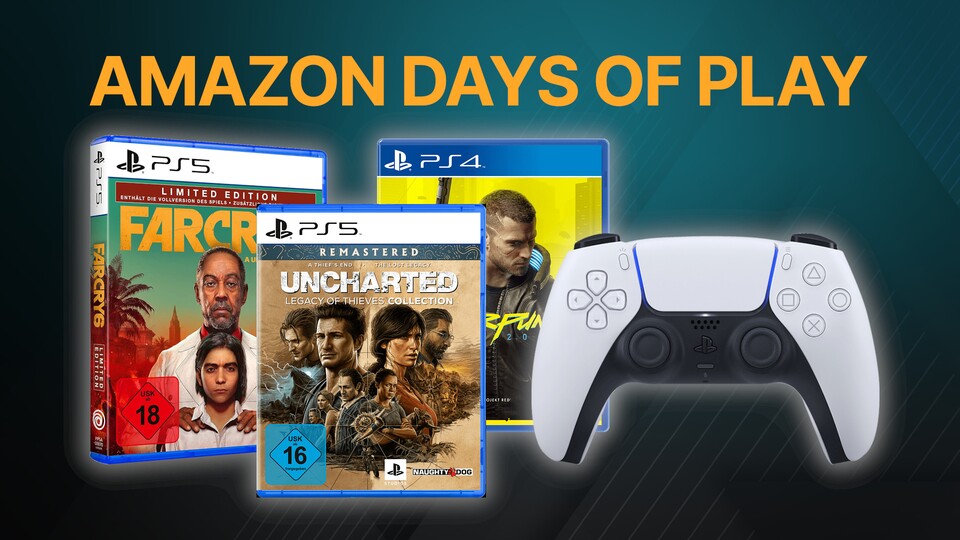 Bis zum 8. Juni läuft bei Amazon der Days of Play Sale, in dem ihr unter anderem Spiele für PS4 + PS5 günstiger bekommt.