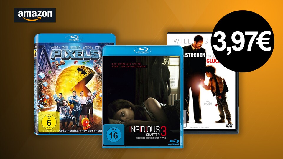 Bei Amazon gibt jetzt über 2.000 DVDs und Blu-rays günstiger, zu Preisen ab 3,97 Euro.