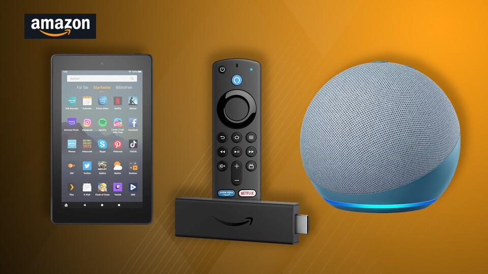 In den Amazon Oster-Angeboten gibt es jetzt auch Eigenmarken wie Fire Tablets, Fire TV Sticks und Echo-Lautsprecher günstiger.