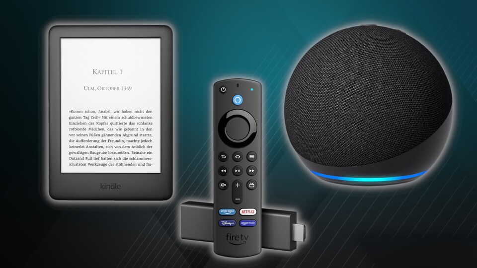 Die Amazon-Eigenmarken wie Fire TV Sticks, Echo Dot und Kindle Reader sind beim Prime Day immer dabei.