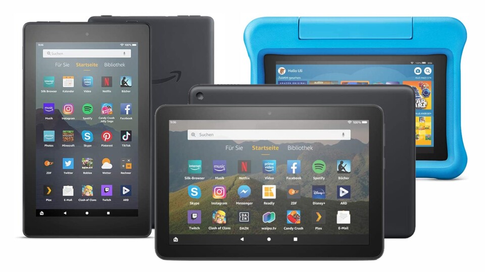 Die Amazon Fire Tablets gibt es in so ziemlich allen aktuellen Versionen günstiger.