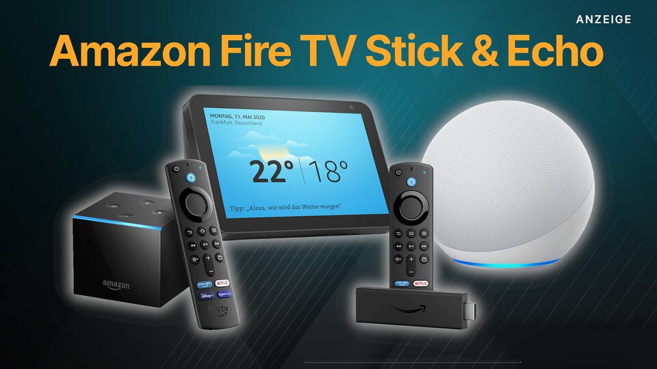 In den September-Angeboten bei Amazon gibt es jetzt Echo-Lautsprecher und Fire TV Sticks günstig im Angebot.