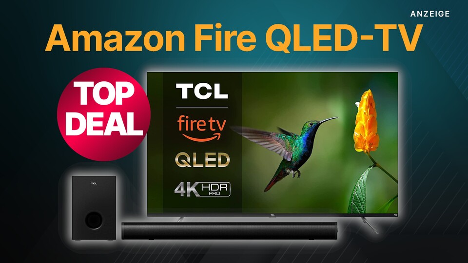 Bei Amazon gibt es gerade 4K QLED-TVs von TCL im Angebot. Highlight ist ein Fire TV mit Soundbar.