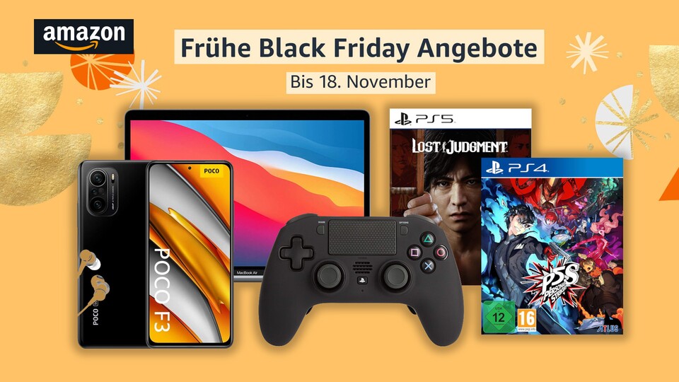 Amazon hat die frühen Black Friday Angebote gestartet. Auch Gaming-Deals sind dabei.