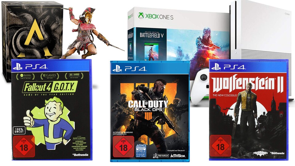 Heute gibt's ein paar gute Gaming Angebote bei Amazon, neben Xbox-Bundles auch Black Ops 4 sowie Spiele von Ubisoft und Bethesda.