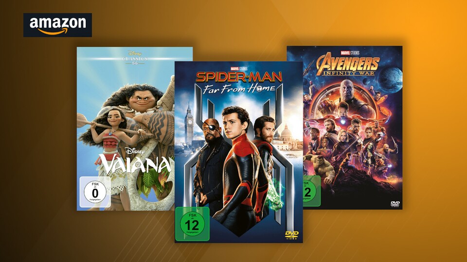 In den Amazon Oster-Angeboten gibt es jede Menge Filme auf DVD und Blu-ray günstiger, darunter Disney- und Marvel-Blockbuster.