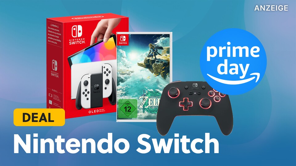 Beim Prime Day 2023 wird es auch wieder Angebote rund um die Nintendo Switch geben.