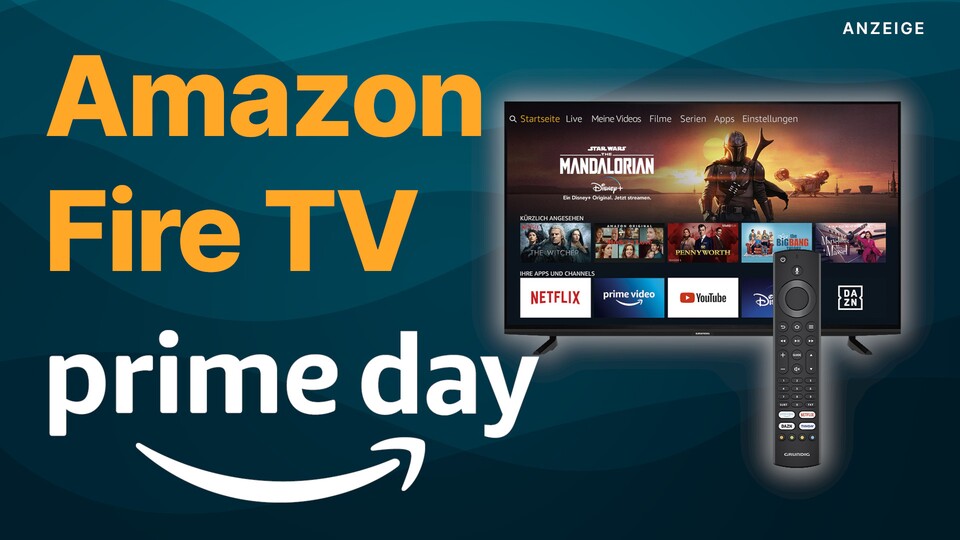 Der Amazon Fire TV Grundig Vision 8 ist der günstigste 4K-Fernseher unter den Prime Day Angeboten.