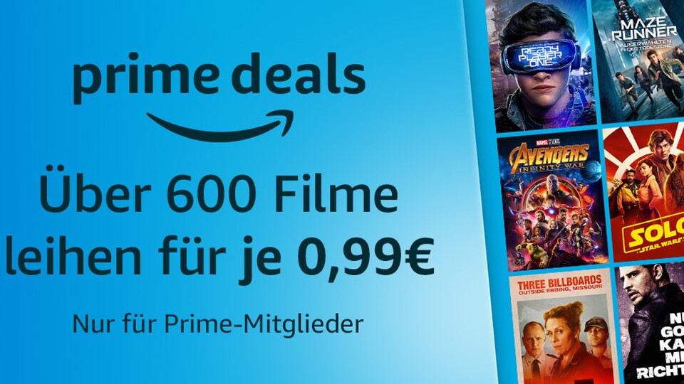 Leider nur für Prime-Mitglieder: Bei Amazon kann man gerade viele aktuelle Filme für 99 Cent ausleihen.