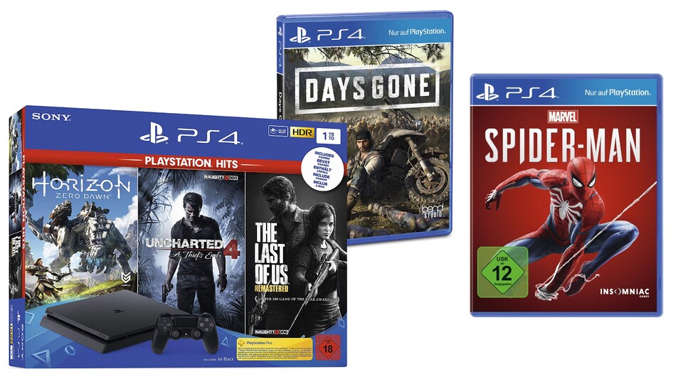 Eines der besten PS4-Angebote bei Amazon ist das PS4 Hits Bundle inklusive Days Gone.