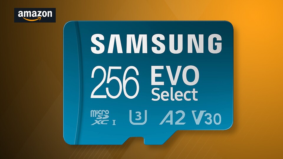 Die schnelle MicroSD-Speicherkarte Samsung Evo Select könnt ihr bei Amazon gerade zu einem sehr günstigen Preis bekommen.