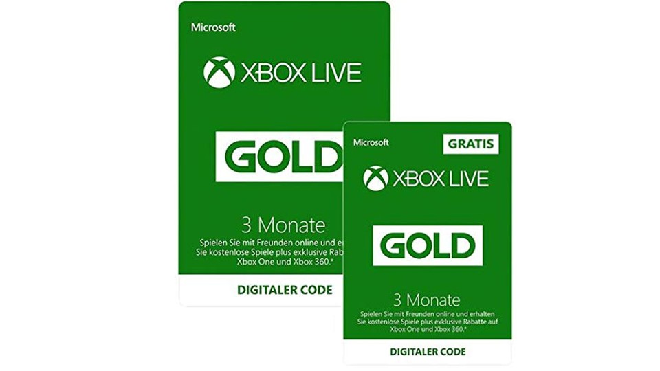 So sehen die Code-Karten für Xbox Live Gold aus, die ihr im Handel erwerben könnt. 