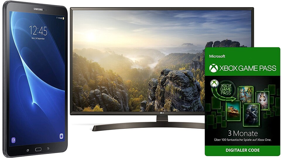 Drei LG-Fernseher, ein Samsung-Tablet und der Xbox Game Pass gehören heute zu den Highlights in den Tagesangeboten auf Amazon.