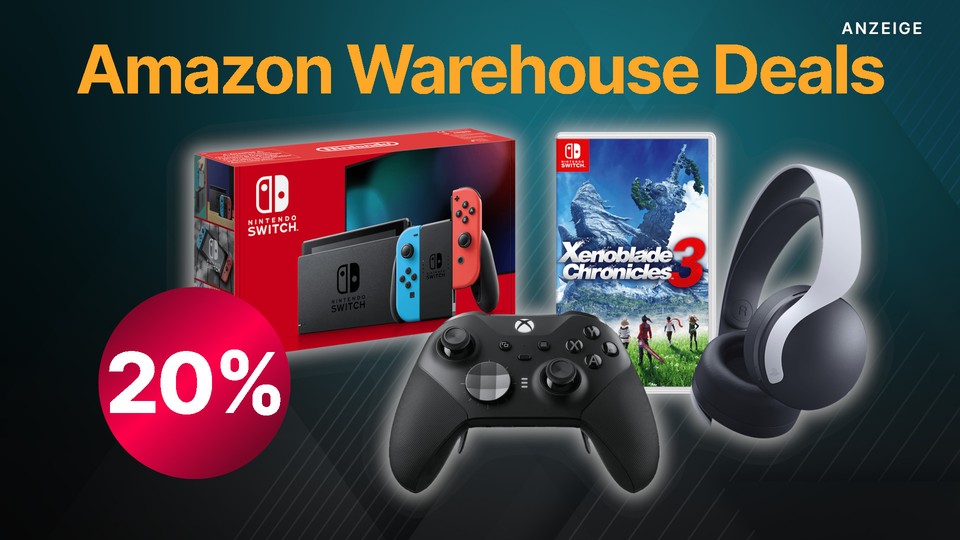 In der neuen Amazon Warehouse-Aktion gibt es 20 % Extra-Rabatt auf zahlreiche Gaming-Angebote.