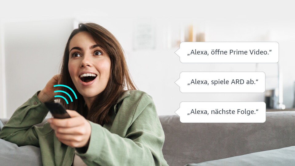 Der Xiaomi F2 Fire TV bietet Alexa-Sprachsteuerung per Fernbedienung.