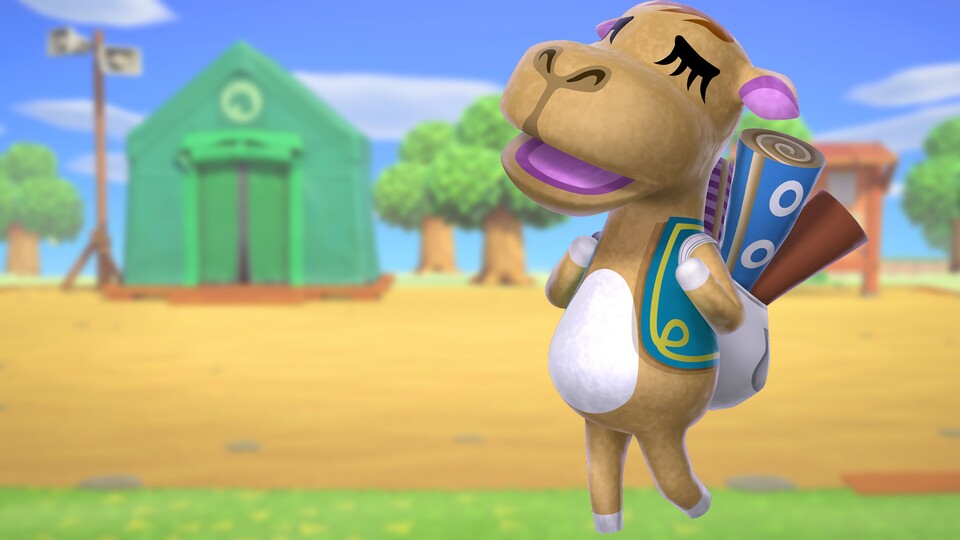 Aziza ist in Animal Crossing: New Horizons für den Teppichverkauf zuständig.