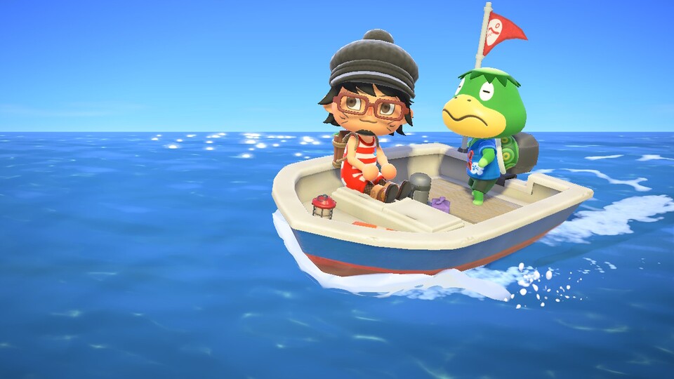 In Animal Crossing kann normalerweise nur unser Charakter schwimmen gehen.