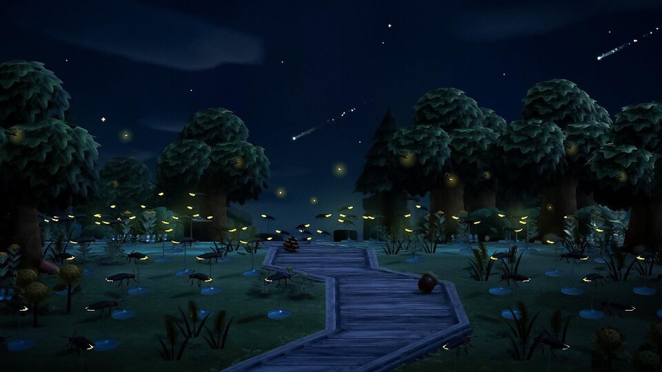 Die Glühwürmchen bieten eine stimmungsvolle Deko bei Nacht (Bildquelle: Reddit).