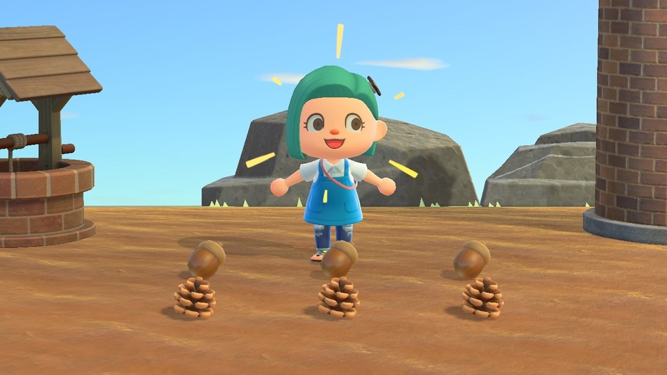 Es gibt jetzt Eicheln und Zapfen in Animal Crossing.