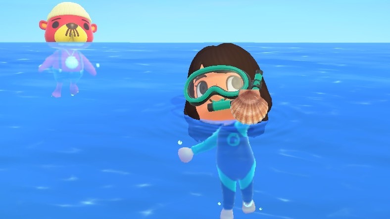 In Animal Crossing: New Horizons - findet ihr kuriose Tiere im Meer.