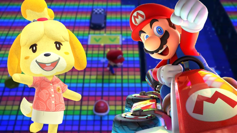 Wenn Animal Crossing auf Mario-Items trifft, wird da schonmal eine Mario Kart-Strecke draus.