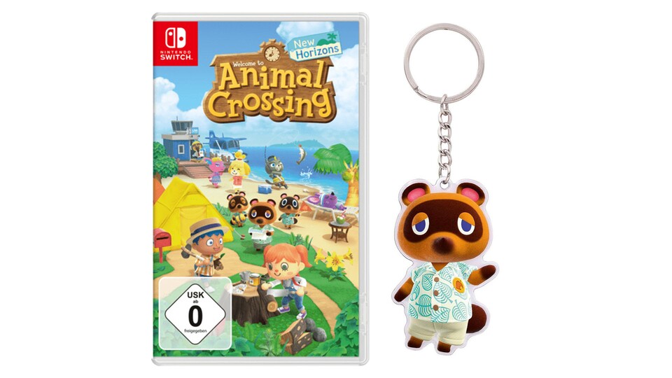 Animal Crossing: New Horizons + Schlüsselanhänger