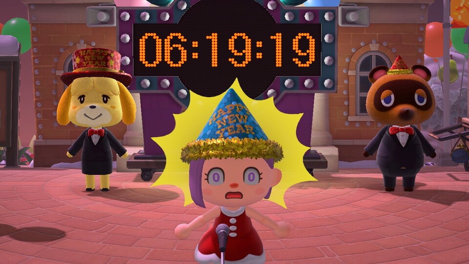 Nur heute wird in Animal Crossing: New Horizons Silvester gefeiert.