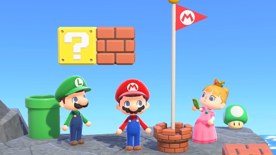 So sieht es aus, wenn Animal Crossing auf Super Mario trifft.