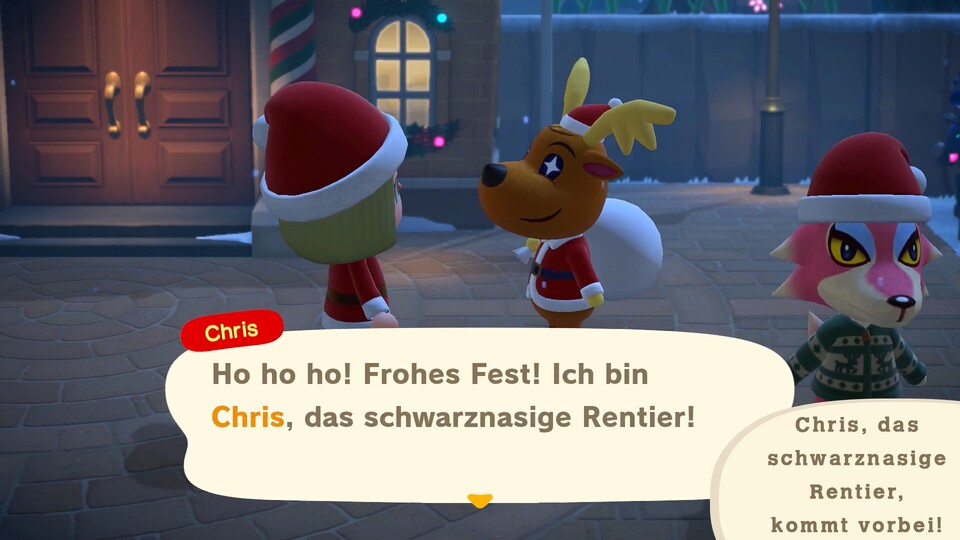 Auch Weihnachten wird in Animal Crossing gefeiert