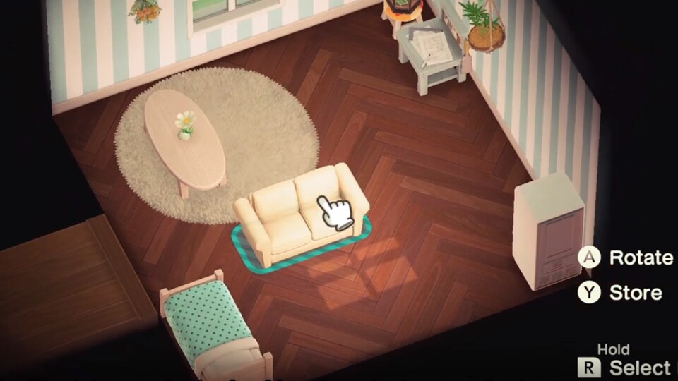 Animal Crossing New Horizons lässt uns Möbel aus der Iso-Perspektive heraus platzieren. 