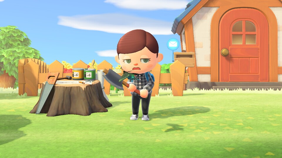 Jeder Animal Crossing-Spieler, wenn er merkt, dass Holz für die Campingbank fehlt, aber noch Holz im Lager ist.