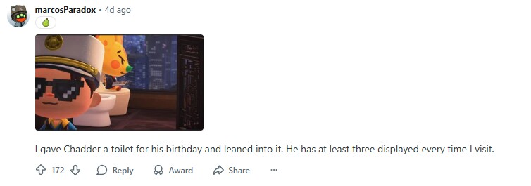 So sieht es aus, wenn die Toiletten-Obsession nicht nachlässt.