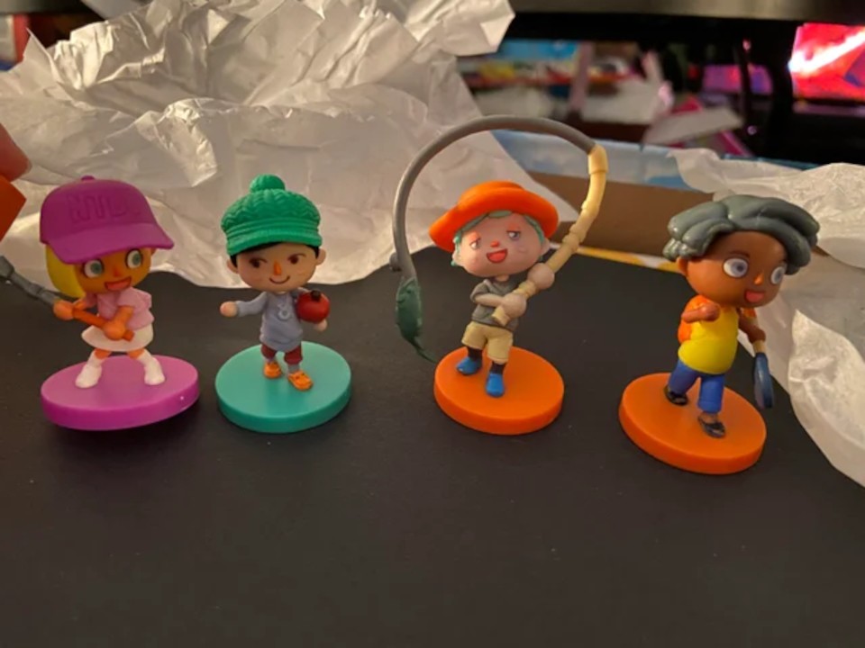 Animal Crossing trifft auf Monopoly: Das sind die vier Spielfiguren (Bild: calysunflower auf Reddit).