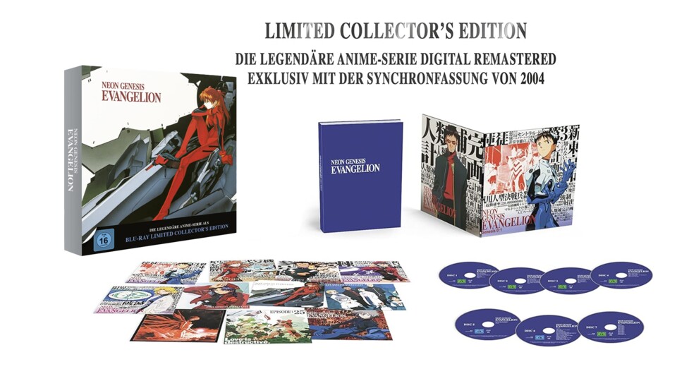 Die Komplettbox von NGE hat in der Collectors Edition einiges zu bieten!