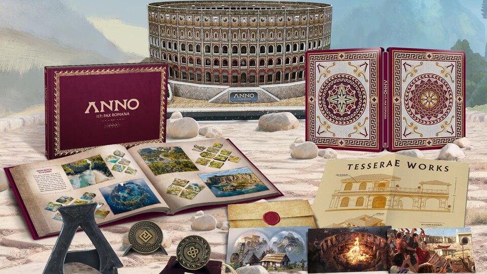 Die Governors Edition von Anno 117: Pax Romana strotzt gerade nur so vor Inhalten, die kaum aufs Bild passen!