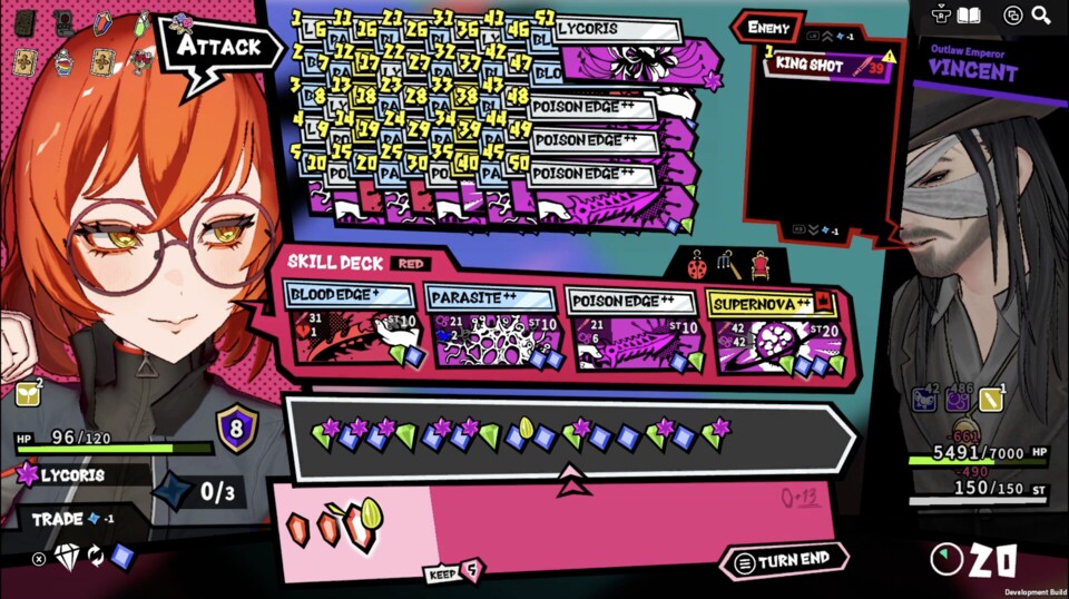 Mit blauen und grünen Gems konnte das komplette Deck für mehrere Kombinationen eingesetzt werden. (© koeda)