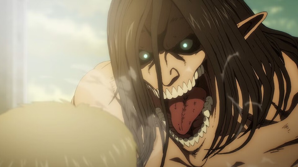 Eren wird zum Angriffs-Titan. (© Hajime Isayama, Kodansha WIT Studio)